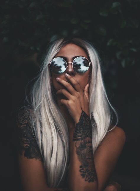 Girly Wallpapers, Artist Interview, White Hair, Interview, Wallpapers, Tattoos, Hair, On Instagram, Instagram