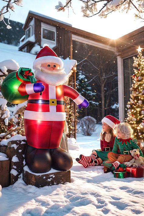 8 FT Christmas Inflatable Santa Claus Outdoor Decorations, Blow Up Santa Claus with Gifts Bag, Giant Santa Carrying Present Sack, Built-in LED Light, Xmas Outside Decor for Front Back Yard Garden Lawn Santa Claus With Gifts, Blow Up Santa, Outdoor Holiday Decorations, Inflatable Santa, Christmas Inflatables, Outside Decor, Outdoor Holiday Decor, Garden Lawn, Outdoor Decorations