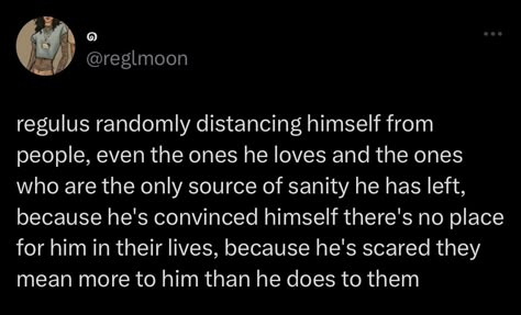 Marauders Era Tweets, Regulus Black Kinnie, Regulus Kinnie, Era Tweets, Marauders Tweets, Crimson Rivers, Slytherin Skittles, Remus And Sirius, Mauraders Era