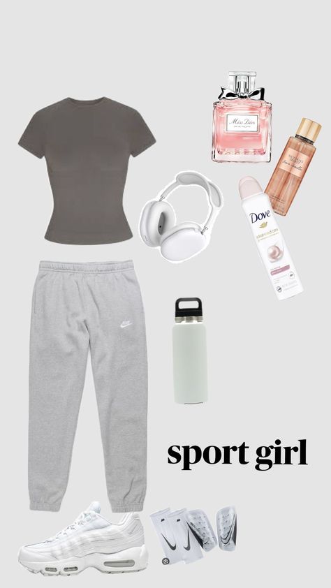 sport girls🎾 Clean Sporty Aesthetic, Sporty Girl Outfits For School, Sport Girl Outfits, Sporty Girl Aesthetic Outfit, Sporty Girl Outfits, Ootd Sport, Sport Outfits School, Sporty Girl Aesthetic, Sporty Style Outfits