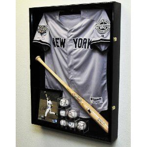 Extra Deep Jacket, Uniform, Jersey Shadow Box Display Case Cabinet w/ UV Protection.  Wish I were talented enough to make one of these! Shadow Box Jersey, Sports Shadow Boxes, Jersey Frame, Jersey Display Case, Shadow Box Display Case, Memorabilia Display, Baseball Display, Jersey Display, Framed Jersey