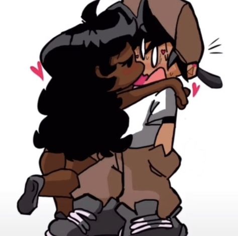 Cute Art Styles Matching Pfp, Couples Pfp Cartoon, Cute Y2k Couple Drawings, Obsessed Gf Fine Bf Drawing, Interracial Couple Cartoon Aesthetic, Matching Black Pfp Couple, Pfp For Ur Bf, Brown Couple Pfp, Couples Pfp Black