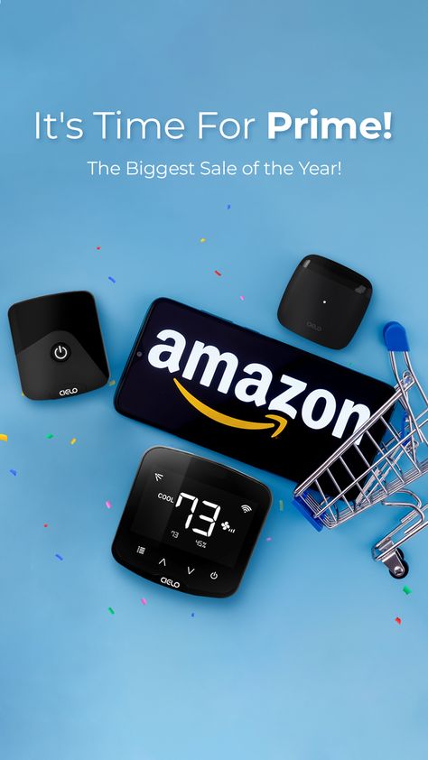 Get ready for the ultimate shopping spree! The Amazon Prime Day sale has arrived, and guess what? Cielo is giving you an amazing deal! Enjoy a jaw-dropping extra 20% off on all Cielo smart products. Hurry, this sale won’t last long. #AmazonPrimeDay #PrimeDay Smart Air Conditioner, Smart Products, Smart Thermostat, Smart Thermostats, Amazon Prime Day, Prime Day, Shopping Spree, The Amazon, Big Sale