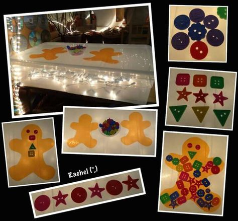 Light Table Ideas, Light Box Activities, Preschool Gingerbread, Box Activities, Gingerbread Reindeer, Gingerbread Man Activities, Continuous Provision, Sensory Wall, Visual Impairment