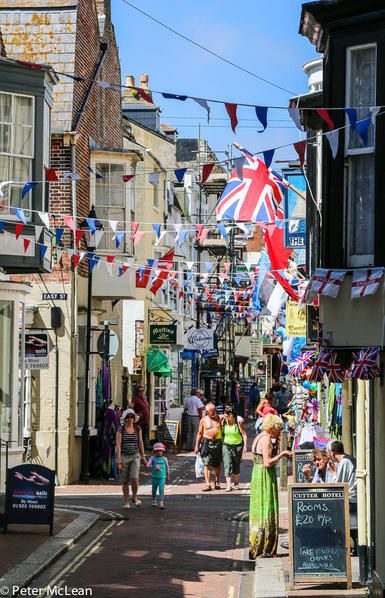 Weymouth, Dorset--- love all the bunting.... see, its not all rain and cold weather!!! Weymouth Dorset, Dorset Coast, Dorset England, British Seaside, Jurassic Coast, Uk Holidays, Kingdom Of Great Britain, West Country, English Style