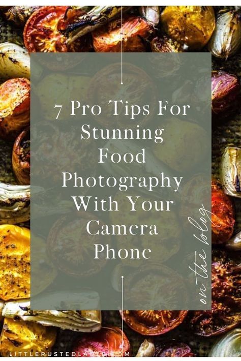 Want to know the secret to taking beautiful food pictures with your iPhone or Android? In this food photography blog post, you’ll be learning plenty of food and drink photography tips and tricks from the best phone apps to help you make the most out of your camera phone, to budget props that can allow you to master the basics of photography such as lighting, styling or composition as a beginner. Little Rusted Ladle, a recipe, food photography and crafts blog by Jena Carlin Iphone Food Photography, Basics Of Photography, Food And Drink Photography, Food Photography Lighting, Photography Set Up, Moody Food Photography, Photography Tips And Tricks, Food Photography Tutorial, Food Videography