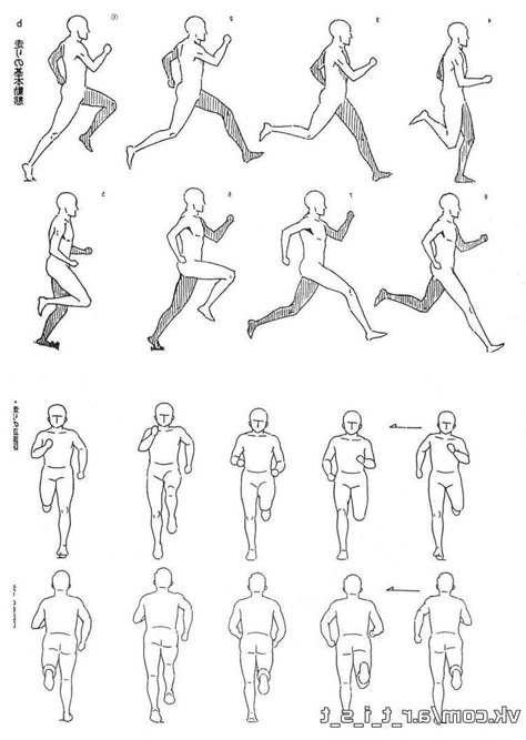 Running Poses, Running Drawing, Walking Animation, Learn Animation, Walk Cycle, Animation Tips, Sketch Note, Animation References, Frame By Frame Animation