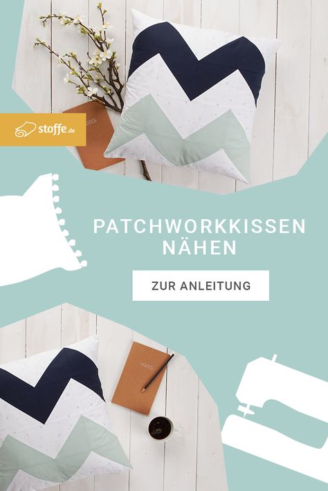 Mit der neuen Nähanleitung von stoffe.de zeigen wir, wie du eine Kissenhülle in Patchwork-Technik ganz easy selbst nähen kannst.