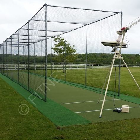 Ground Fixed Cricket Cage 3m. Steel Cricket Net Cages | Fitness Sports Cricket Nets Backyard, Baseball Batting Cage, Indoor Cricket, Batting Cage Backyard, Cricket Bowling, Cricket Scoreboard, Cricket Pitch, Cricket Nets, Batting Cage