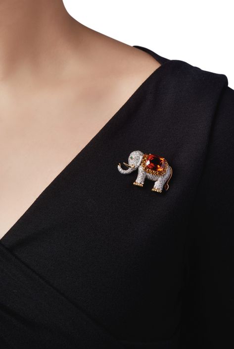 DIAMOND AND GEM-SET BROOCH, TIFFANY & CO. | Tiffany & Co. | Jewels Online | Jewellery | Sotheby's Elephant Sweater, Kids Wedding Outfits, Cleef And Arpels Jewelry, Diamond Brooches, Elephant Shape, Brooch For Men, Men's Brooch, Coat Collar, Van Cleef And Arpels Jewelry