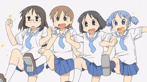 Mai X Yukko, Yuuko Nichijou, Mai Minakami, Yuuko Aioi, My Ordinary Life, School Rumble, Dik Dik, Poses Anime, Cartoon Drawings Disney