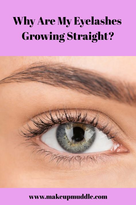 Why Are My Eyelashes Growing Straight? Straight Eyelashes Tips, Straight Eyelashes, Eyelashes And Eyebrows, Bottom Eyelashes, Clear Mascara, Grow Lashes, Lashes And Brows, Parts Of The Eye, How To Grow Eyelashes