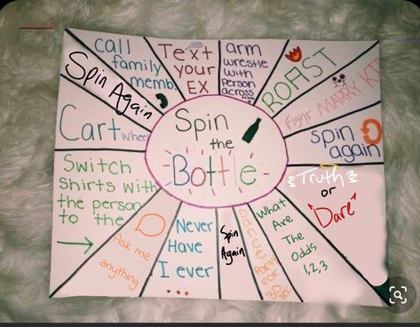 Teen Sleepover Ideas, Fun Sleepover Games, Sleepover Party Games, Teen Sleepover, Teen Party Games, Drinking Games For Parties, Fun Drinking Games, Spin The Bottle, Girl Sleepover