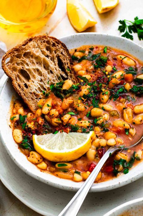 Bean Vegetable Soup, Navy Bean Recipes, Beans Recipe Crockpot, Dry Beans Recipe, Bean And Vegetable Soup, Navy Bean Soup, Navy Beans, Beans Vegetable, Navy Bean