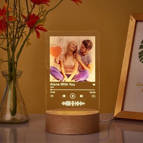 Excited to share the latest addition to my #etsy shop: Personalized Scannable Code Lamp Acrylic Album Night Light - 3 Sizes https://etsy.me/3GvB4ec #musicplaque #glasspostermusic #acrylicmusicplaque #spotifymusicframe #applemusicplaque #musicplaquecustom #musicgiftform Music Plaque, Song Night, Acrylic Plaques, Gift For Kids, Night Lights, Led Night Light, Music Lovers, Custom Photo, Bedside Table