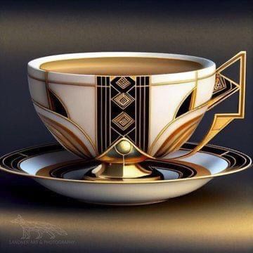 طقم شاي, Art Deco Accessories, Motif Art Deco, Art Deco Decor, Art Deco Home, Teapots And Cups, Art Deco Furniture, My Cup Of Tea, Tea Cups Vintage