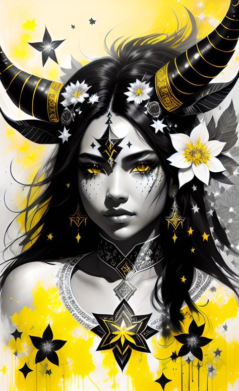 Taurus Art Goddesses, Taurus Goddess, Taurus Art, Goddess Tattoo, Zodiac Taurus, Taurus Woman, Taurus Zodiac, Design Reference, Woman Face