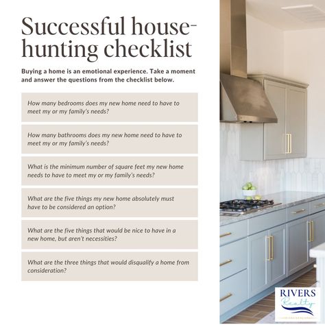 ❗️Attention all house hunters! ⏰ Are you tired of wasting your time and energy on countless property viewings that don't meet your needs? Let me help you make the most out of your search with my exclusive house hunting checklist! As Realtors®, we understand how overwhelming and time-consuming the process of finding your dream home can be. That's why we have created this comprehensive checklist to guide you through every step of the way and ensure you don't miss out on any important details. ... Hunting Checklist, House Hunting Checklist, House Hunters, House Hunting, Dream Home, Meet You, Your Dream, Hunting, Dreaming Of You