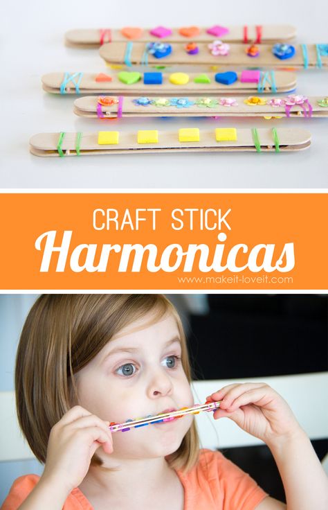 Fun Projects For Kids, Music Crafts, Woodworking For Kids, Quick Crafts, Craft Projects For Kids, Camping Crafts, Craft For Kids, Fun Christmas, Craft Diy