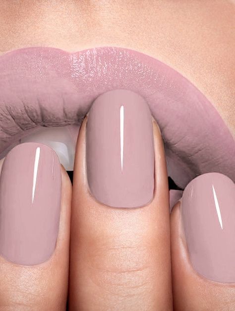 Nude Nails and Lips Neutral Wedding Nails, Mauve Nails, Nails Opi, Nagellack Trends, Her Nails, Pink Nail, Nailed It, Manicure Y Pedicure, Lip Art