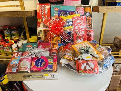 We had started preparation for Raksha Bandhan .... where are you? Hamper Diy, Choco Pie, Raksha Bandhan, Gift Hampers, Truffles, Gift Wrapping, Fruit, 10 Things, Gifts