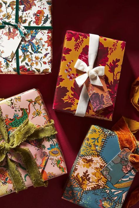 The Best Places to Buy Unique and Modern Wrapping Paper | Hunker Modern Gift Wrap, Anthropologie Christmas, Modern Wrapping Paper, House Of Hackney, Unique Wrapping Paper, Gift Wrapping Inspiration, Kids Holiday Gifts, Unique Gift Wrapping, Creative Gift Wrapping