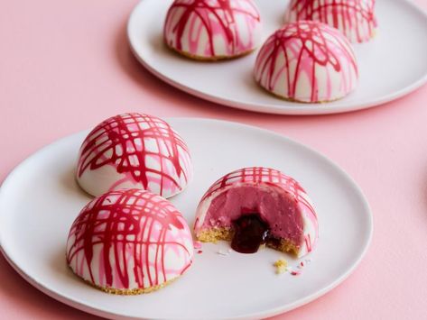 Raspberry-Lemon White Chocolate Domes Recipe | Food Network Kitchen | Food Network Cake Pavlova, Baileys Dessert, Tart Raspberry, Ideas For Mothers Day, Chocolate Dome, Recipes Brunch, Grazing Platter, Pavlova Cake, Fancy Desserts Recipes