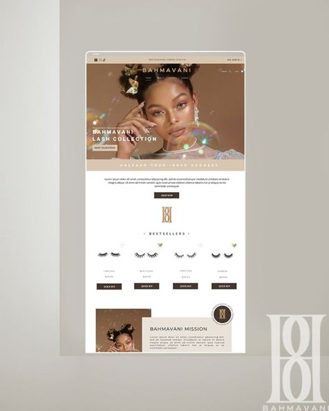 Custom shopify design for a eyelash brand Eyelash Website Design, Lash Website Ideas, Business Graphics, Eyelash Brands, Thank You Card Design, Shopify Website Design, Header Design, Strip Eyelashes, Website Design Layout