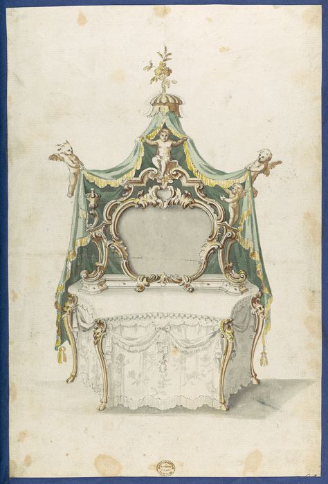 Thomas Chippendale | Toilet Table, from Chippendale Drawings, Vol. II | The Met Toilet Table, John Linnell, Thomas Chippendale, Vintage Toilet, London Artist, Historical Maps, Victoria And Albert Museum, Vintage Wall, Vintage Wall Art