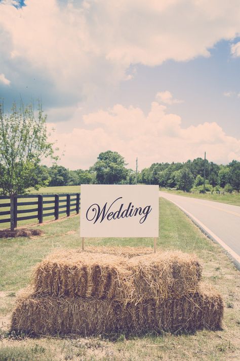 rustic-hay-bales-wedding Rustic Country Wedding Decorations, Rustic Shabby Chic Wedding, Rustic Farm Wedding, Country Wedding Decorations, Country Chic Wedding, Hay Bales, Rustic Shabby Chic, Garden Party Wedding, Shabby Chic Wedding