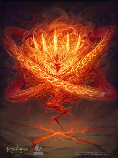 ArtStation - Pathfinder: Kingmaker - The Lantern King., Ilya Bodaykin God Of Fire Fantasy Art, Primordial Elemental, Fire Monster Art, Fire Spirit Art, Fire God Art, Fire Demon Art, Fire Fantasy Art, Flame Elemental, Elemental Art