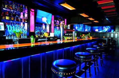 Bar Astethic Club, Aesthetic Bar Club, Club Design Interior, Bar Night Club, Script Dr, Led Restaurant, Night Club Bar, Strip Bar, Hangout Room