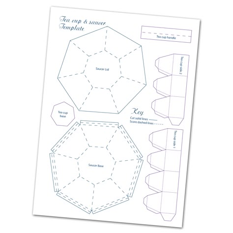 3D Paper Tea Cup Template Tea Cup Template, Teacup Template, Gift Box Template Printable, Printable Box Templates, Paper Tea Cups, Cup Template, Box Template Printable, Paper Box Diy, Teacup Crafts