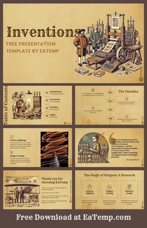 Inventions 13 Presentation Ideas For School, Cognitive Psychology, Presentation Slides Design, Project Presentation, Slides Design, Teacher Technology, Template Google, Powerpoint Slide, Power Point