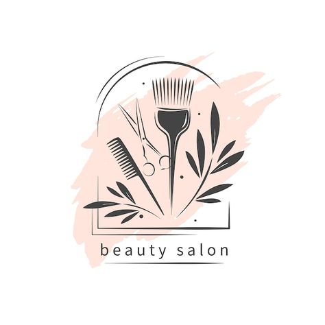 Vector beauty salon hairdressing | Premium Vector #Freepik #vector #banner #design #graphic-template #logo-poster Salon Template Design, Salon Poster Design Beauty, Haircut Logo Design, Beauty Salon Poster Design, Beauty Store Logo, Cosmetology Logo Design, Beauty Salon Logo Ideas, Logo Design Beauty, Beauty Logo Ideas