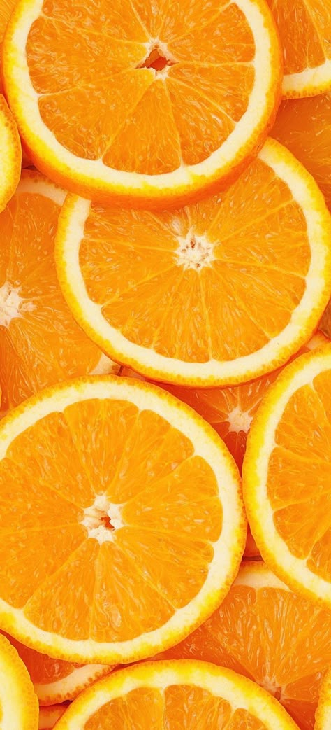 Orange Fruit Wallpaper Aesthetic, Orange Slice Wallpaper, Orange Slices Aesthetic, Summer Wallpaper Orange, Oranges Wallpapers, Orange Fruit Background, Orange Lockscreen, Orange Phone Wallpaper, Orange Fruit Wallpaper