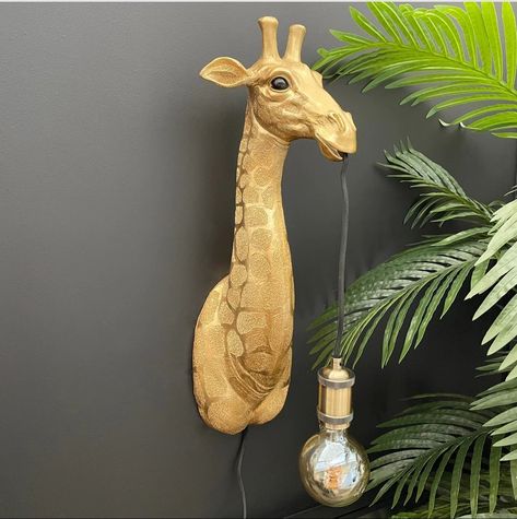 Giraffe Lamp, Plug In Wall Lamp, Giraffe Decor, Animal Lamp, Giraffe Nursery, The Giraffe, Statement Lighting, Farmhouse Bathroom Decor, Bedroom Flooring