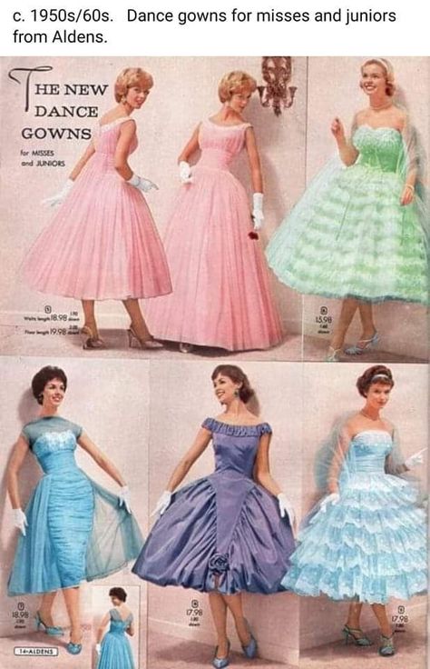 50s Prom Dresses, 1950s Prom Dress, Vintage Dress Sewing Patterns, Vintage Bridesmaid Dresses, 80s And 90s Fashion, Vintage Prom, Prom Dresses Vintage, Vintage Gowns, 1960s Fashion