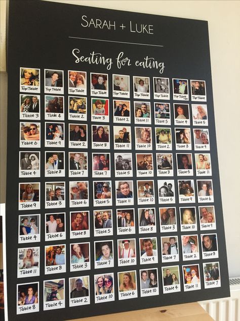 Seating Chart Wedding Ideas For 300 People, Find Your Face To Find Your Place, Magnetic Seating Chart Wedding, Clever Seating Chart Wedding, Wedding Seating Chart Photos, Polaroid Seating Chart Wedding, Photo Seating Chart Wedding, Polaroid Seating Chart, Wedding Sitting Chart