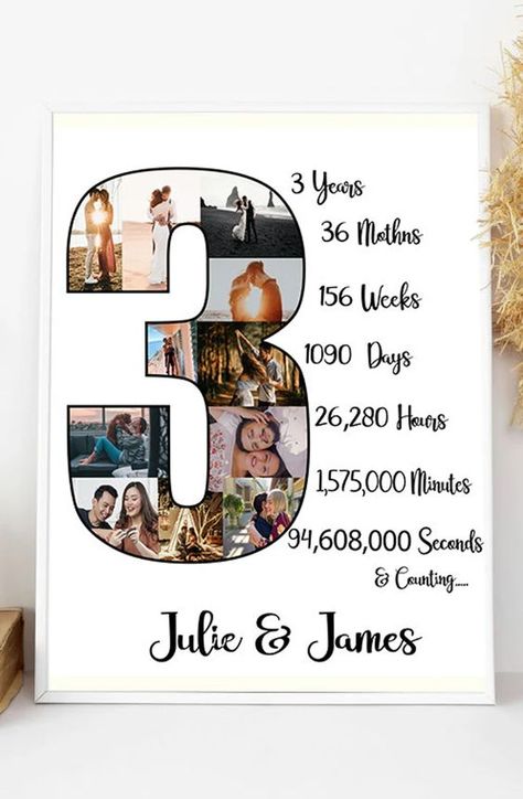 3 Year Anniversary Ideas, 3rd Year Anniversary Gifts For Him, Three Year Anniversary Gift, Anniversary Gift Ideas For Husband, 3rd Year Anniversary, Present For Your Boyfriend, Anniversary Gift Ideas For Him Boyfriend, Wedding Gift For Husband, Anniversary Collage