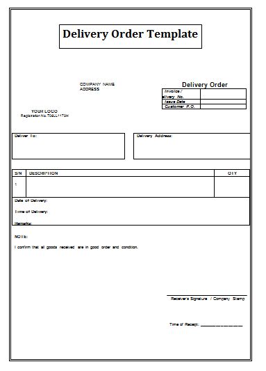 Blank Delivery Order Template | Free Word Templates Delivery Order Template, Delivery Receipt, Memo Format, Graphic Design Invoice, Invoice Template Free Download, Design Invoice Template, Bill Format, Free Proposal Template, Personal Budget Template