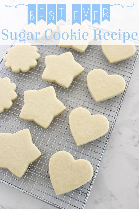 Perfect Sugar Cookie Recipe, Cutout Cookie, Perfect Sugar Cookies, Sugar Cookie Recipe Easy, Tile Counters, Best Sugar Cookie Recipe, Cutout Cookies, Frozen Cookies, Almond Extract