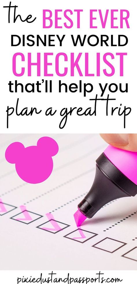 Do you need a Disney World checklist for your next trip? Make sure you download this Disney World packing list before heading to the parks. Disneyworld Checklist Packing Lists, Disney World Checklist Packing Lists, Disney Trip Checklist, Packing Disney World, Disney Packing List Families Free Printable, Disney World Trip Planning Checklist, Disney Packing Checklist, Ultimate Packing List Travel, Disney Trip Planning Packing Lists