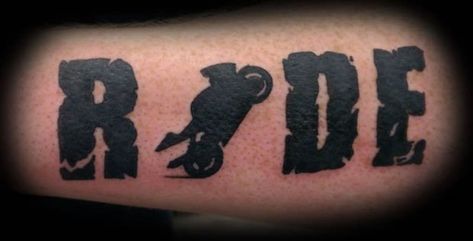 Ride Or Die Tattoo, Biker Tattoos Designs, Dirt Bike Tattoo, Rip Tattoo, Racing Tattoos, Motorcycle Tattoos, Bike Tattoos, Biker Tattoos, Geniale Tattoos