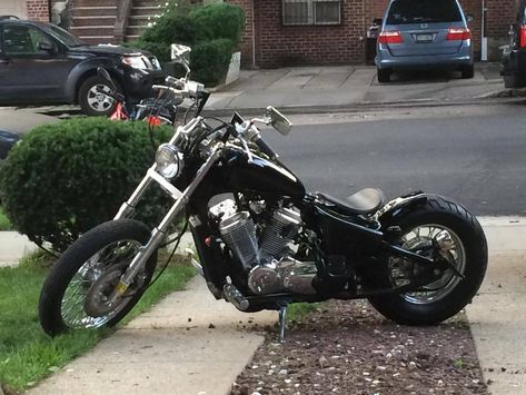 2002 Custom Built Honda Shadow VT 600 bobber Custom Choppers For Sale, Bobber Motorcycle Diy, Chopper Tank, Honda Shadow 600, Shadow Bobber, Motos Bobber, Honda Bobber, Custom Moped, Sportster Chopper