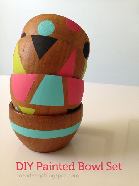 Take 5 Geometric Creations Coconut Shell Crafts, Diy Upcycling, Cadeau Diy, Shell Crafts, Crafty Craft, Crafty Diy, Wooden Bowls, Diy Projects To Try, Diy Party