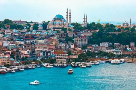 The Bosphorus is a narrow strait located in Istanbul, Turkey, connecting the Black Sea to the Sea of Marmara. It has been a vital trade route and strategic location for centuries, attracting traders, empires, and conquerors from all over the world. The Bosphorus is not only an important waterway, but it also has breathtaking natural beauty, making it a top tourist destination in Istanbul.One of the best ways to experience the beauty of the Bosphorus is by taking a Bosphorus cruise tour. These... Marmara Sea Istanbul Turkey, Bosphorus Bridge, Dolmabahçe Palace, Beautiful Mosques, Famous Landmarks, Tour Operator, Black Sea, Group Tours, Scenic Routes