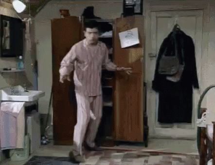 Mr Bean Panic GIF - MrBean Panic GotToGetToWork - Discover & Share GIFs Panic Gif, Drinking Gif, Psychological Effects, Curse Words, Mr Bean, Emergency Plan, Real Housewives, Cool Gifs, Gif