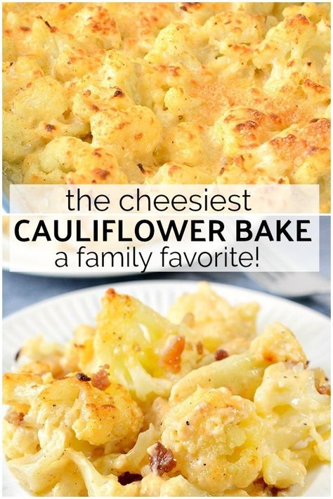 Mac And Cheese Rezept, Cauliflower And Cheese, The Best Cauliflower, Cauliflower Bake, Keto Smoothie Recipes, Pot Recipes Healthy, Cauliflower Mac And Cheese, Baked Cauliflower, Keto Side Dishes