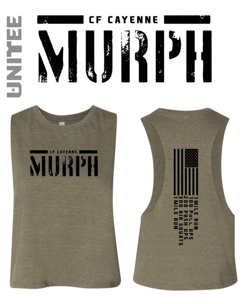 Design for Crossfit #crossfit #fitnessapparel #customprints Murph Shirt Design, Crossfit T Shirt Design, Crossfit Shirts Design, Gym Tshirt Design Ideas, Crossfit Art, Gym Tshirt Design, Gym Merchandise, Crossfit Apparel, Crossfit Tshirts